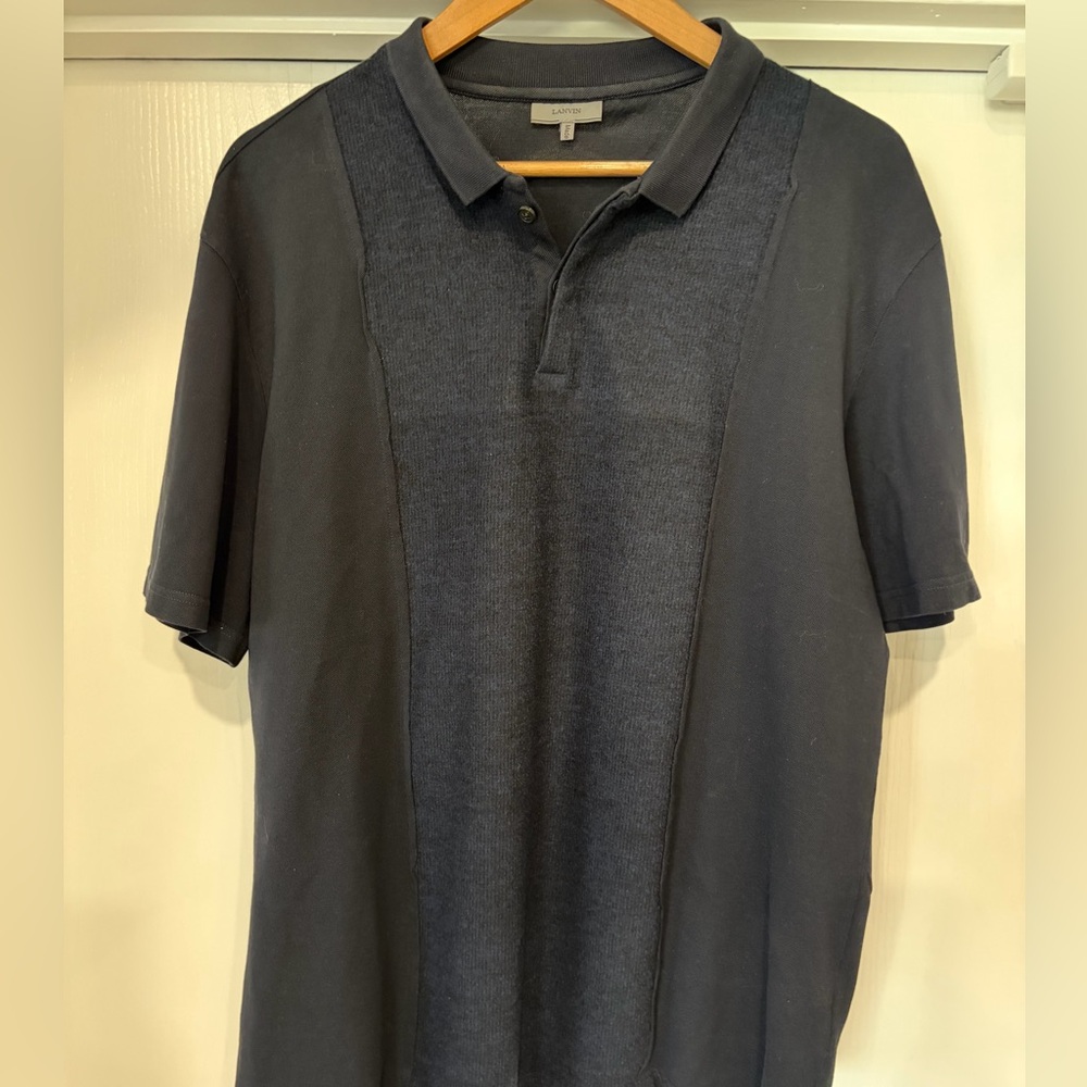 Lanvin Charcoal Polo Shirt